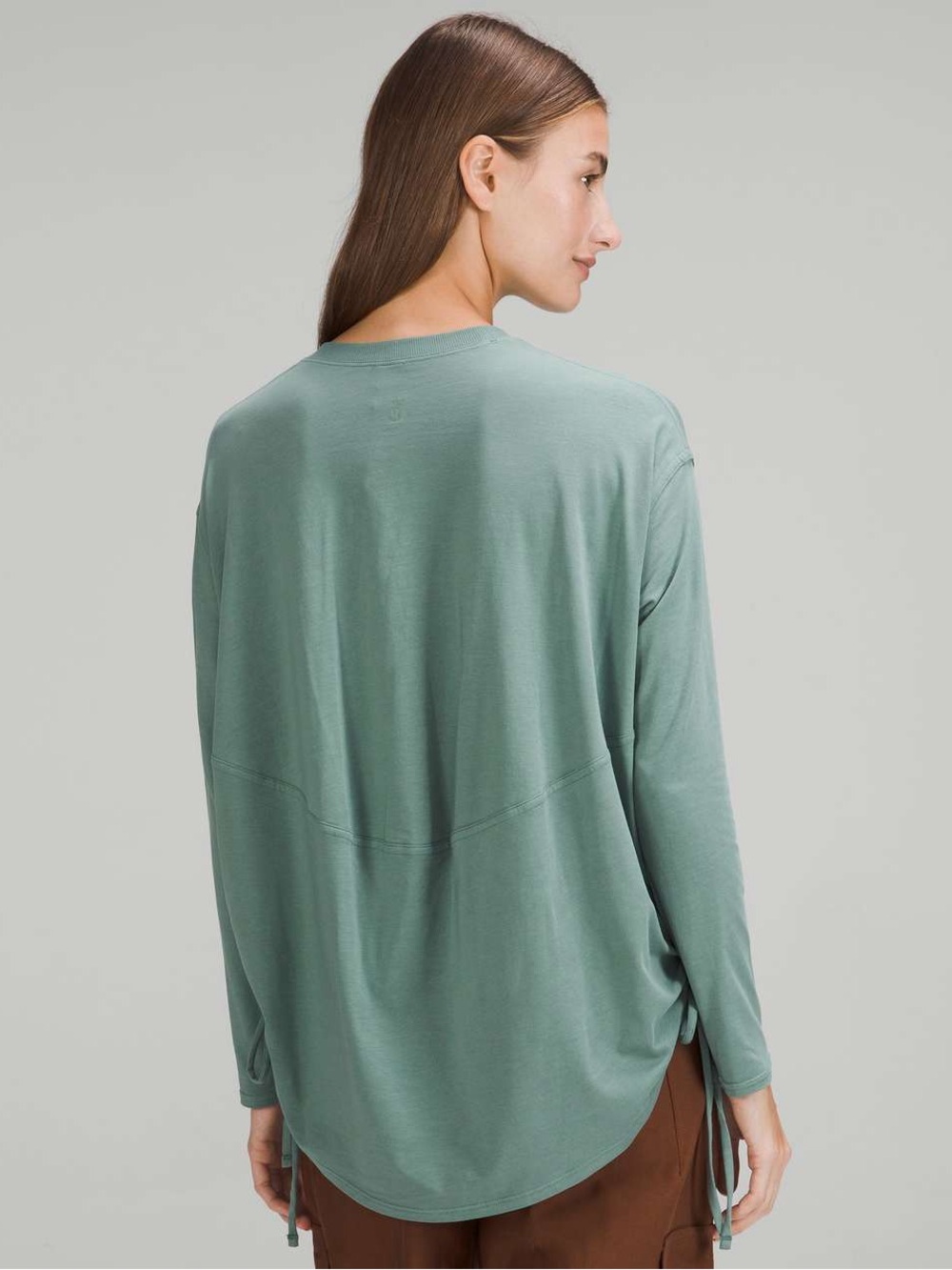 Lululemon Pima Cotton Side-Cinch Long Sleeve Shirt size 12